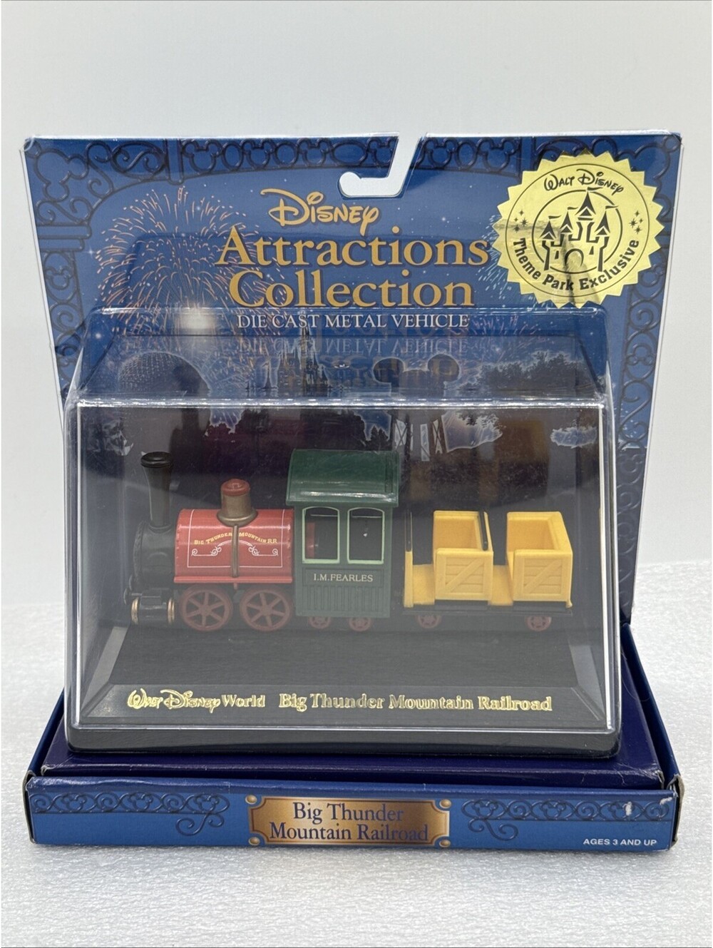 Disney Die Cast Attractions Collection - Big Thunder Mountain Railroad NEW 2002